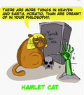 Funny Cat Shirt Shakespeare Spooky Cat-Lover Zombie Gift Sticker