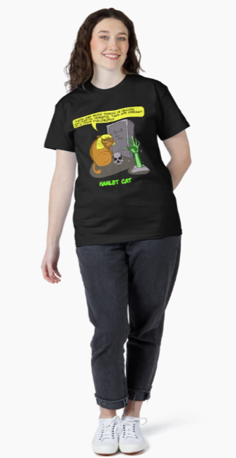 Funny Cat Shirt Shakespeare Spooky Cat-Lover Zombie Gift Classic T-Shirt